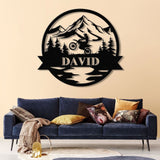 Personalized Dirt Bike Metal Sign with Led Light - Motocross Decor, Biker Name Sign, Outdoor Motorcycle Wall Art, Dirt Bike Gift
