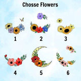 Personalized Floral Pet Portrait Stained Glass Suncatcher, Custom Dog Portrait from Photo, Pet Memorial Gift, Pet Lover Gift, Pet Loss Gift