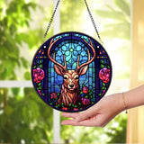 Deer Suncatcher Hanging Sign, Forest Creatures Window Decor, Nature Animal Window Hanging, Forest Animal Lover, Deer Home Decor