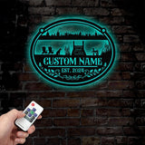 Custom Lakehouse Steel Sign: Personalized Cabin Name, Outdoor Decor