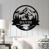 Personalized Dirt Bike Metal Sign with Led Light - Motocross Decor, Biker Name Sign, Outdoor Motorcycle Wall Art, Dirt Bike Gift