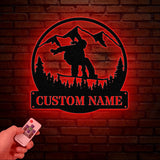 Personalized Ski Trip Metal Wall Art with LED Lights, Custom Ski Goggles Sign, Snowboarding Winter Sport Decor, Skier Gift, Christmas Gifts