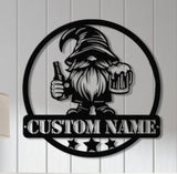 Beer Bar Metal Sign with Led Lights, Personalized Bar Sign, Custom Pub Decor, Metal Wall Art for Man Cave, Home Bar Sign, Bar Name Plaque