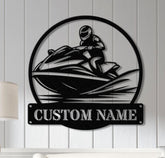 Custom Jet Ski Metal Wall Art With LED Light, Personalized Jet Ski Name Sign, Jet Ski Metal Art, Home Decor, Birthday Gift, Dad Gifts