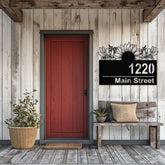 Custom SunFlower Metal Address Sign, Address Plaque, House Number Plaque, Address Number Sign, Metal House Number Sign, Front Porch Sign