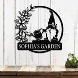 Personalized Garden Gnome Yard Stake, Custom Gnome Gifts, Gnome Metal Art, Yard Decor, Outdoor Lawn Decor, Garden Decor