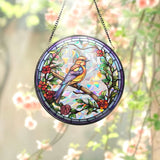 Hummingbirds and Wild Flowers Suncatcher, Hummingbird Lovers, Window Hanging, Hummingbird Suncatcher, Hummingbird Gifts, Gift for Mom