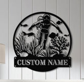 Personnalized Reef Metal Wall Art with Led Lights, Fish Coral Reef Metal Wall Decor, Reef Metal Sign, Aquarium Sign, Fish Lover Gift