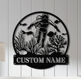 Personnalized Reef Metal Wall Art with Led Lights, Fish Coral Reef Metal Wall Decor, Reef Metal Sign, Aquarium Sign, Fish Lover Gift