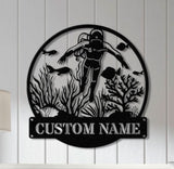 Personnalized Reef Metal Wall Art with Led Lights, Fish Coral Reef Metal Wall Decor, Reef Metal Sign, Aquarium Sign, Fish Lover Gift