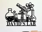 Custom Scientist Name Metal Sign,Science Class Sign,Personalized Classroom Sign,Classroom Decor,Chemist Sign,Laboratory Sign,Teacher Gift