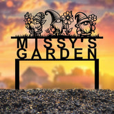 Personalized Garden Gnome Yard Stake, Custom Gnome Gifts, Gnome Metal Art, Yard Decor, Outdoor Lawn Decor, Garden Decor, Front Porch Decor