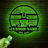 Custom Airplane Hangar Metal Sign,Personalized Pilot Name Sign,Airplane Metal Wall Art,Aircraft Hangar Decor,Airforce Aviation Lover Gift