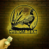 Custom Airplane Hangar Metal Sign with Led Lights- Personalized Pilot Name Wall Art - Aviation Lover Gift - Man Cave Airplane Decor