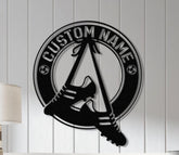 Custom Metal Cow Calf Farm Sign, Personalized Farmhouse Sign, Metal Farm Name Sign, Ranch Sign, Cow and Calf Sign, Barn Gate Plaque