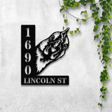 Personalized Chicken House Number, Chicken Home Number Metal Wall Sign, Hen Animal Outdoor House Address Sign, Farm Home Address Metal