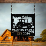 Custom Tractor Driver Metal Wall Art, Tractor, Personalized Farm Tractor Name Sign, Home Decor Farm Truck, Gift For Farmer