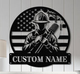 Custom US Lineman Metal Wall Art with LED Light, Personalized Electrical Worker Name Sign, Electrician Home Decor, Birthday Gifts, Dad Gifts