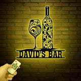 Custom US Lineman Metal Wall Art with LED Light, Personalized Electrical Worker Name Sign, Electrician Home Decor, Birthday Gifts, Dad Gift