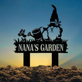 Personalized Garden Gnome Yard Stake, Custom Gnome Gifts, Gnome Metal Art, Yard Decor, Outdoor Lawn Decor, Garden Decor, Front Porch Decor