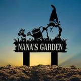 Personalized Garden Gnome Yard Stake, Custom Gnome Gifts, Gnome Metal Art, Yard Decor, Outdoor Lawn Decor, Garden Decor, Front Porch Decor