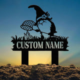 Personalized Garden Gnome Yard Stake, Custom Gnome Gifts, Gnome Metal Art, Yard Decor, Outdoor Lawn Decor, Garden Decor, Front Porch Decor