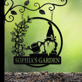 Personalized Garden Gnome Yard Stake, Custom Gnome Gifts, Gnome Metal Art, Yard Decor, Outdoor Lawn Decor, Garden Decor