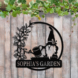 Personalized Garden Gnome Yard Stake, Custom Gnome Gifts, Gnome Metal Art, Yard Decor, Outdoor Lawn Decor, Garden Decor