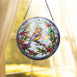 Hummingbirds and Wild Flowers Suncatcher, Hummingbird Lovers, Window Hanging, Hummingbird Suncatcher, Hummingbird Gifts, Gift for Mom