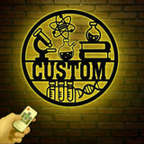 Personalized Kayak Lake House Metal Wall Art LED Lights, Custom Kayak Name Sign Home Decor, Kayak Metal Sign, Housewarming Gift