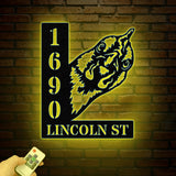 Personalized Chicken House Number, Chicken Home Number Metal Wall Sign, Hen Animal Outdoor House Address Sign, Farm Home Address Metal