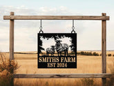 Custom Sheep Farm Sign, Sheep Metal Sign, Sheep Farmhouse Sign, Sheep Metal Wall Art, Farmhouse Ranch Decor,Farmer Gift