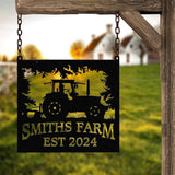Custom Tractor Driver Metal Wall Art, Tractor, Personalized Farm Tractor Name Sign, Home Decor Farm Truck, Gift For Farmer