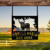 Highland Cow Metal Sign, Custom Highland Cow Wall Art, Personalized Highland Cow Farm Sign, Farmhouse Decor, Ranch Decor, Cow Door Hanger