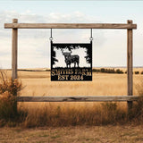 Highland Cow Metal Sign, Custom Highland Cow Wall Art, Personalized Highland Cow Farm Sign, Farmhouse Decor, Ranch Decor, Cow Door Hanger