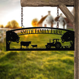 Personalized Farmhouse Sign, Metal Farm Sign, Custom metal farm name sign, Metal Barn Sign, Ranch Metal Sign, Farmer Gift
