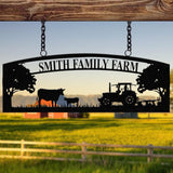 Personalized Farmhouse Sign, Metal Farm Sign, Custom metal farm name sign, Metal Barn Sign, Ranch Metal Sign, Farmer Gift