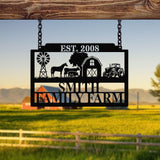 Personalized Farmhouse Sign, Metal Farm Sign, Custom metal farm name sign, Metal Barn Sign, Ranch Metal Sign, Farmer Gift