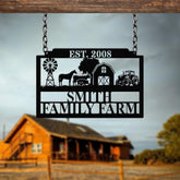 Personalized Farmhouse Sign, Metal Farm Sign, Custom metal farm name sign, Metal Barn Sign, Ranch Metal Sign, Farmer Gift