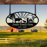Personalized Farmhouse Sign, Metal Farm Sign, Custom metal farm name sign, Metal Barn Sign, Ranch metal sign, Farmer Gift