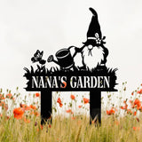 Personalized Garden Gnome Yard Stake, Custom Gnome Gifts, Gnome Metal Art, Yard Decor, Outdoor Lawn Decor, Garden Decor, Front Porch Decor