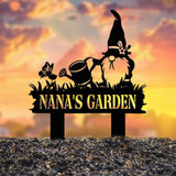 Personalized Garden Gnome Yard Stake, Custom Gnome Gifts, Gnome Metal Art, Yard Decor, Outdoor Lawn Decor, Garden Decor, Front Porch Decor