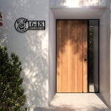 Personalized Chicken Family Address Metal Sign with LED Lighting, Custom House Numbers Display, Metal Address Plaque, Address Sign