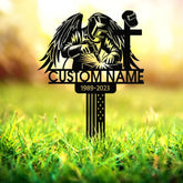 Personalized Welder Memorial Metal Stake, Welding Stake Metal Sign, Custom Welder Loss Gift, Welder Name Sign, Yard Stake, Dad Loss Gift