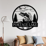 Personalized Metal Fishing Boat Name Sign, Outdoor Cabin Decor, Fisherman Gift, Fishing Gifts for Men, Fishing Lodge Sign, Groomsmen Gift