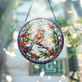 Hummingbirds and Wild Flowers Suncatcher, Hummingbird Lovers, Window Hanging, Hummingbird Suncatcher, Hummingbird Gifts, Gift for Mom