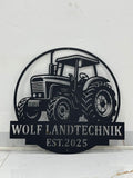 Custom Tractor Driver Metal Wall Art, Tractor, Personalized Farm Tractor Name Sign, Home Decor Farm Truck, Gift For Farmer
