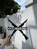 Personalized Crossed Shotgun Rifle Metal Sign witth Led Light, Custom Armory Name Sign, Man Cave Decor, Veteran Gift, Gift for Him