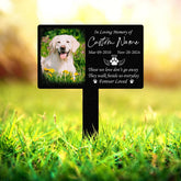 Custom Dog Memorial Stake, Personalized Dog Grave Marker, Pet Loss Metal Garden Sign, Dog Remembrance Gift, Outdoor Memorial Decor