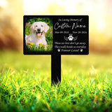 Custom Dog Memorial Stake, Personalized Dog Grave Marker, Pet Loss Metal Garden Sign, Dog Remembrance Gift, Outdoor Memorial Decor